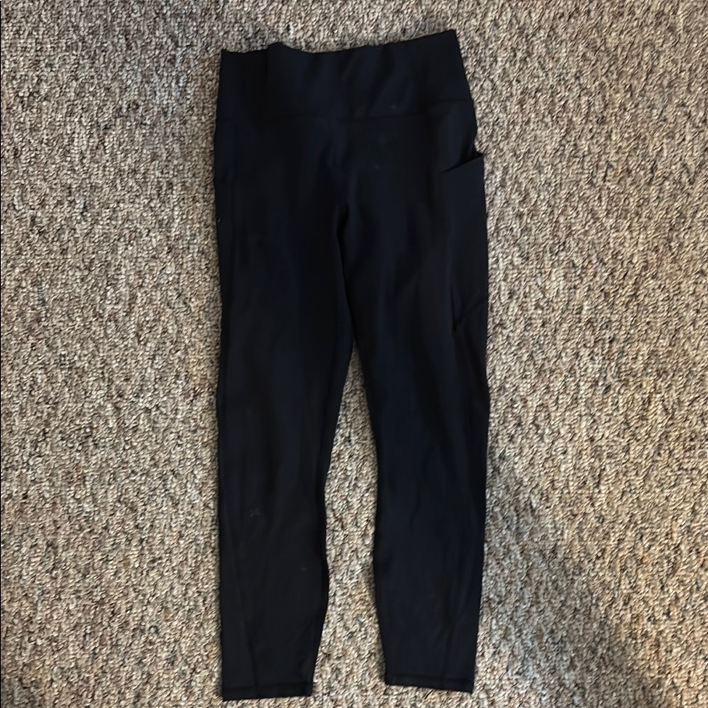 Fabletics women’s black leggings with side pockets